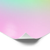 Poster Pastel Prismatic Arc-en-ciel "Choisir la gentilles (Coin)