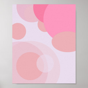 Poster Pastel Purple Et Rose Mi-Siècle Abstrait