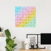 Poster Pastel Rainbow (Bureau à domicile)