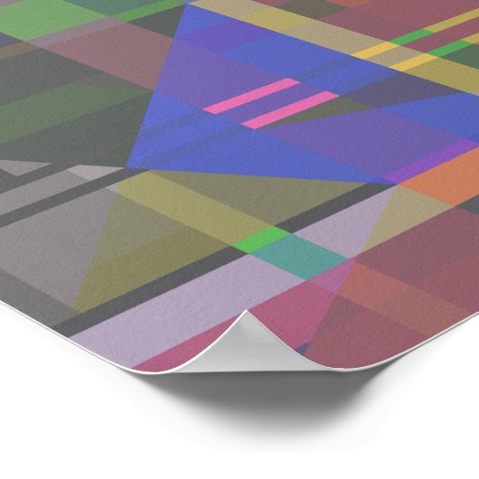 Poster Pastel rainbow Colorful Geometric (Coin)