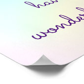 Poster Pastel Rainbow Prismatic Lesbian Mariage (Coin)