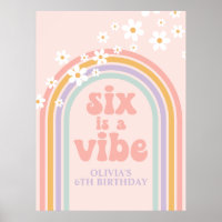 Pastel Rainbow Retro Six est une ambiance 6e anniv