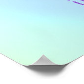 Poster Pastel Rainbow Swirl Mariage lesbien (Coin)