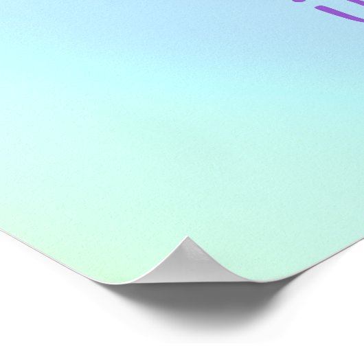 Poster Pastel Rainbow Swirl Mariage lesbien (Coin)