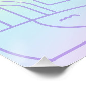 Poster Pastel Rainbow Unicorn Magical Birthday (Coin)