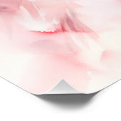 Poster Pastel Rose Aquarelle Mariage Fête des mariées Gow (Coin)