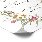 Poster Pastel Rose Floral Fleur sauvage L'amour est doux (Coin)