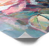 Poster Pastel Rose Peinture Abstraite moderne (Coin)