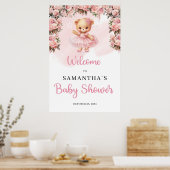 Poster Pastel rose Tutu ballerina fille ours en peluche B (Cuisine)