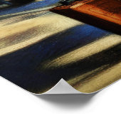 Poster Pastel Sketch Gare Vintage Voitures (Coin)