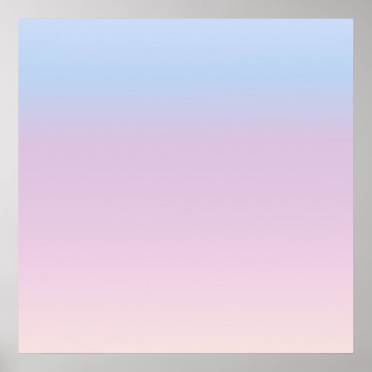 Poster Pastel Sky Gradient Minimal (Devant)