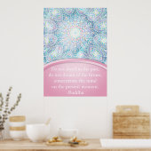 Poster Pastel Snowflake Mandala (Cuisine)