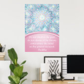 Poster Pastel Snowflake Mandala (Bureau à domicile)