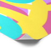 Poster Pastel Spirals Abstrait (Coin)