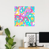 Poster Pastel Spirals Abstrait (Bureau à domicile)