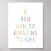 Poster Pastel vous pouvez faire des choses extraordinaire (Devant)