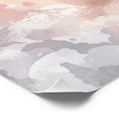 Poster Pastel Watercolor Moon & Cloud Nursery Wall Art (Coin)