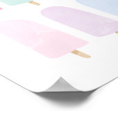 Poster Pastel Watercolor Popsicle Girls Room (Coin)