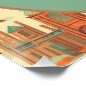 Poster Pastel Western Rodeo Cowboy 1er anniversaire (Coin)