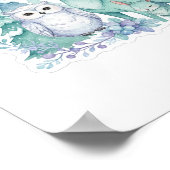 Poster Pastel Winter Woodland Nursery Art Print (Coin)