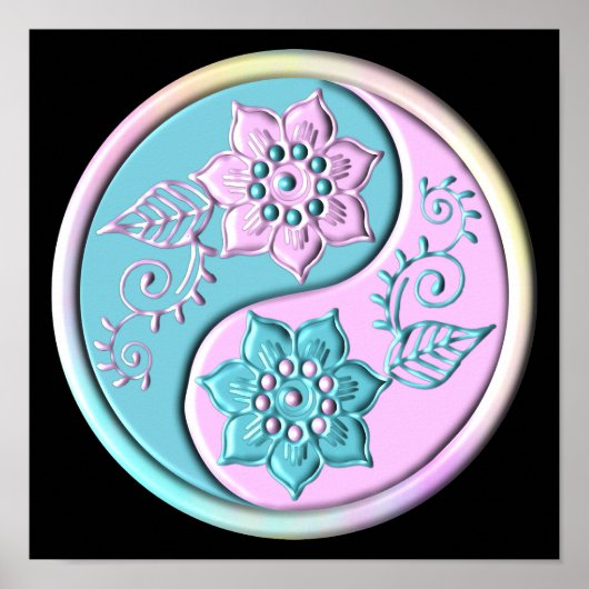 Poster Pastel Yin Yang (Devant)