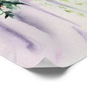 Poster Pastels doux, Bouquet en cascade nuptiale 2, (Coin)