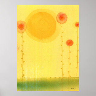 Poster Pastels floraux