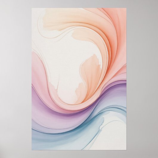 Poster Pastels Fluides (Devant)