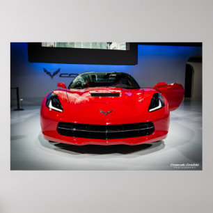Poster Pastenague de Chevy Corvette