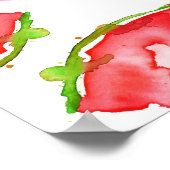 Poster Pastèque à l'aquarelle 1 (Coin)