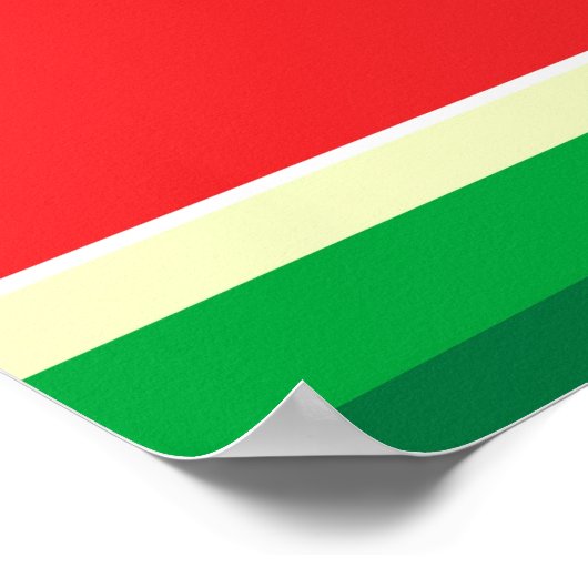 Poster Pastèque minimaliste (Coin)