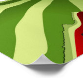 Poster Pastèque Palestine - Slice (Coin)