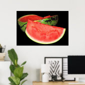Poster Pastèque rouge (Bureau à domicile)