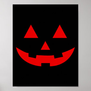 Poster Pastèque simple Jack-o'-lantern Halloween d'été