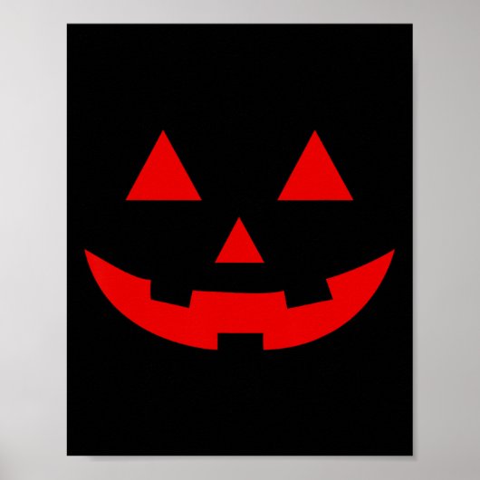 Poster Pastèque simple Jack-o'-lantern Halloween d'été (Devant)