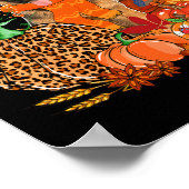 Poster Pasteur Allemand De Thanksgiving Avec La Poussette (Coin)