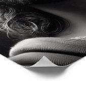 Poster Pasteur divin Jésus avec un regard tendre (Coin)