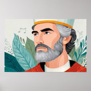 Poster Pasteur et enseignant : Le Pape Saint Grégoire le 