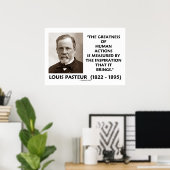 Poster Pasteur Grandeur Des Actions Humaines Inspiration (Bureau à domicile)