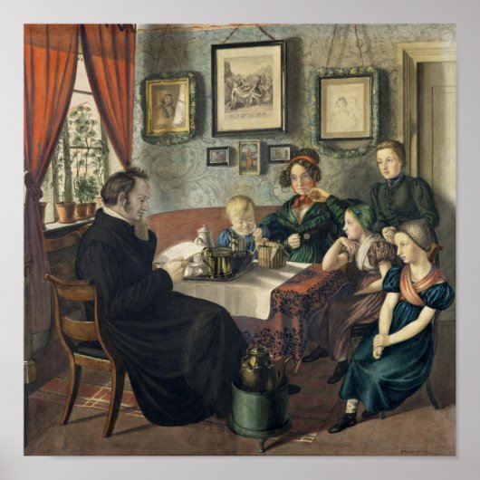 Poster Pasteur Johann Wilhelm Rautenberg et son (Devant)