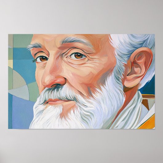 Poster Pasteur stable : Le Pape Saint Léon le Grand (Devant)