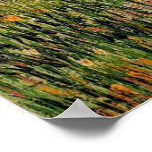 Poster Pasture en fleurs par Vincent van Gogh (Coin)