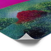 Poster Pasture impressionniste moderne au bord de la mer (Coin)