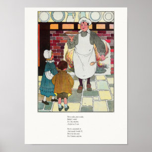 Poster Pat-a-cake, pat-a-cake, l'homme de Baker