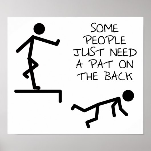 Poster Pat on the Back Funny T-shirt (Devant)