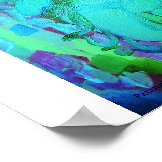 Poster Patanjali Bleu (Coin)