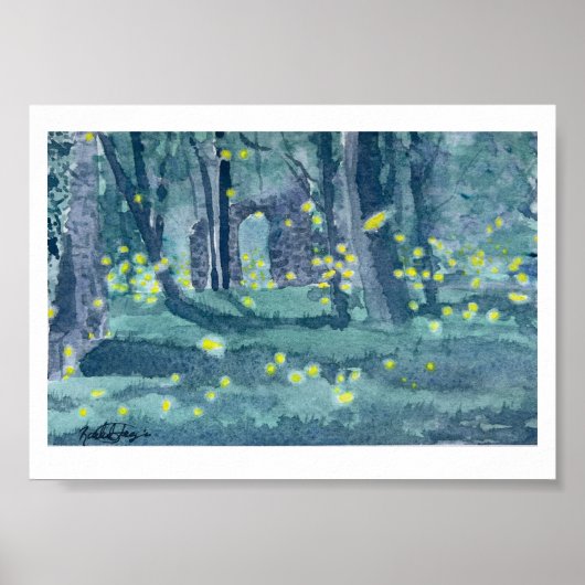 Poster Patapsco Valley Fireflies (Devant)