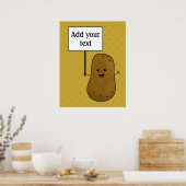 Poster Patate Heureuse (Cuisine)