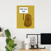 Poster Patate Heureuse (Bureau à domicile)