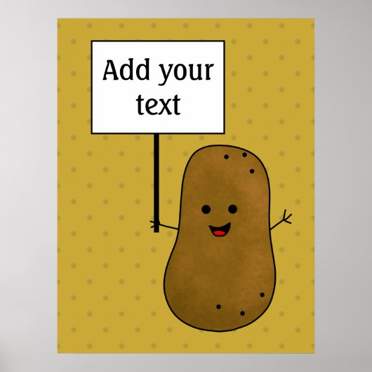 Poster Patate Heureuse (Devant)